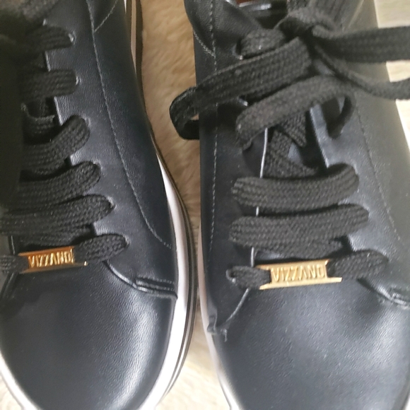 EC Vizzano chunky platform black & white loafers sz 8 US/ 39 Euro - Picture 8 of 13